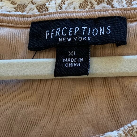 Perceptions New York XL Pullover Comfortable Beige off white overlay - Picture 3 of 7